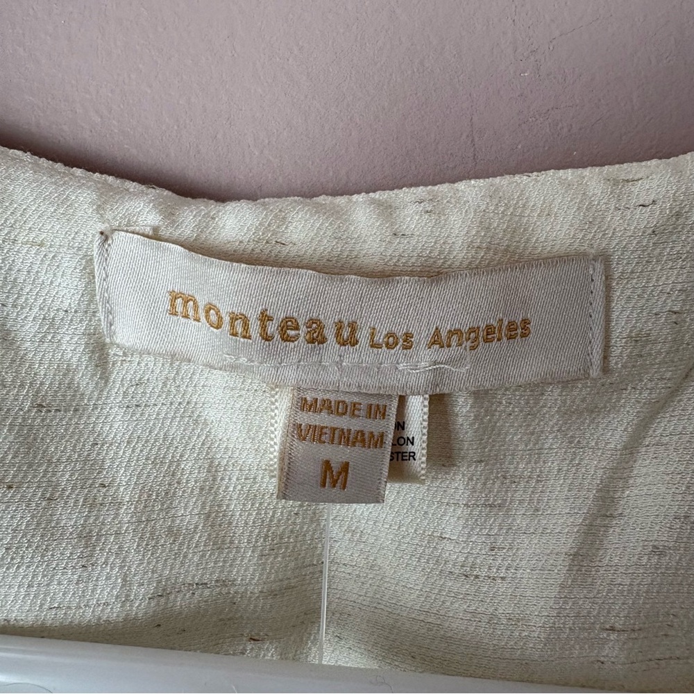 💙Monteau NWT Off-White Vest - Picture 2 of 6